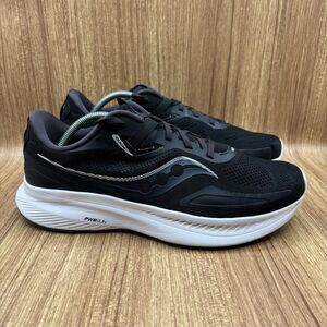 Saucony Men's Guide 15 Running Shoes, Black/White US 10.5 Wide New Insoles